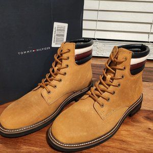 Tommy Hilfiger Boots Red/White/Blue Tan HALLE Style MENS